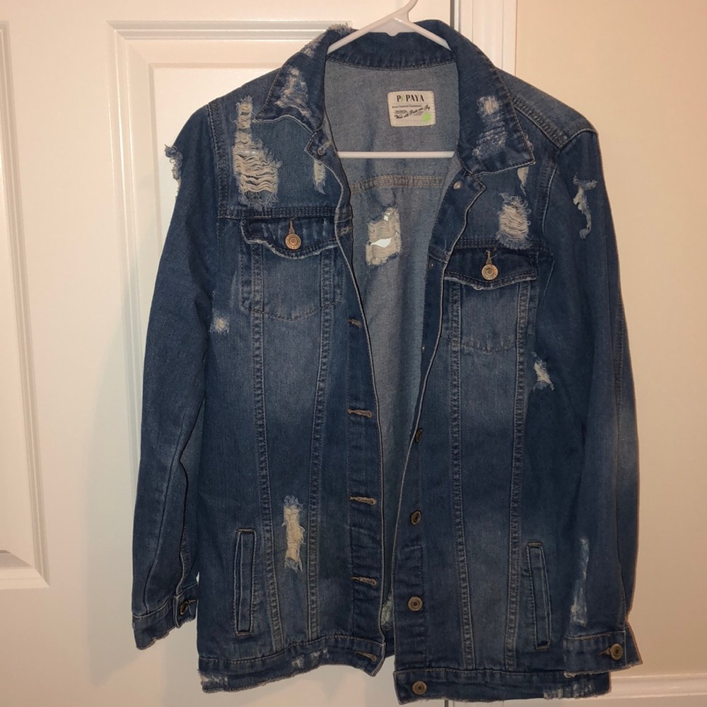 Ripped Jean Jacket